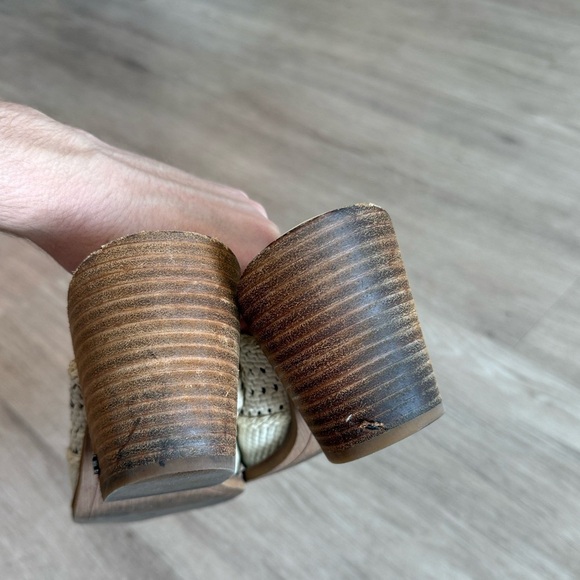 Sam Edelman Lillianna Slip-On Heel Mules Ivory Pointed Toe Size 8 - Picture 5 of 5